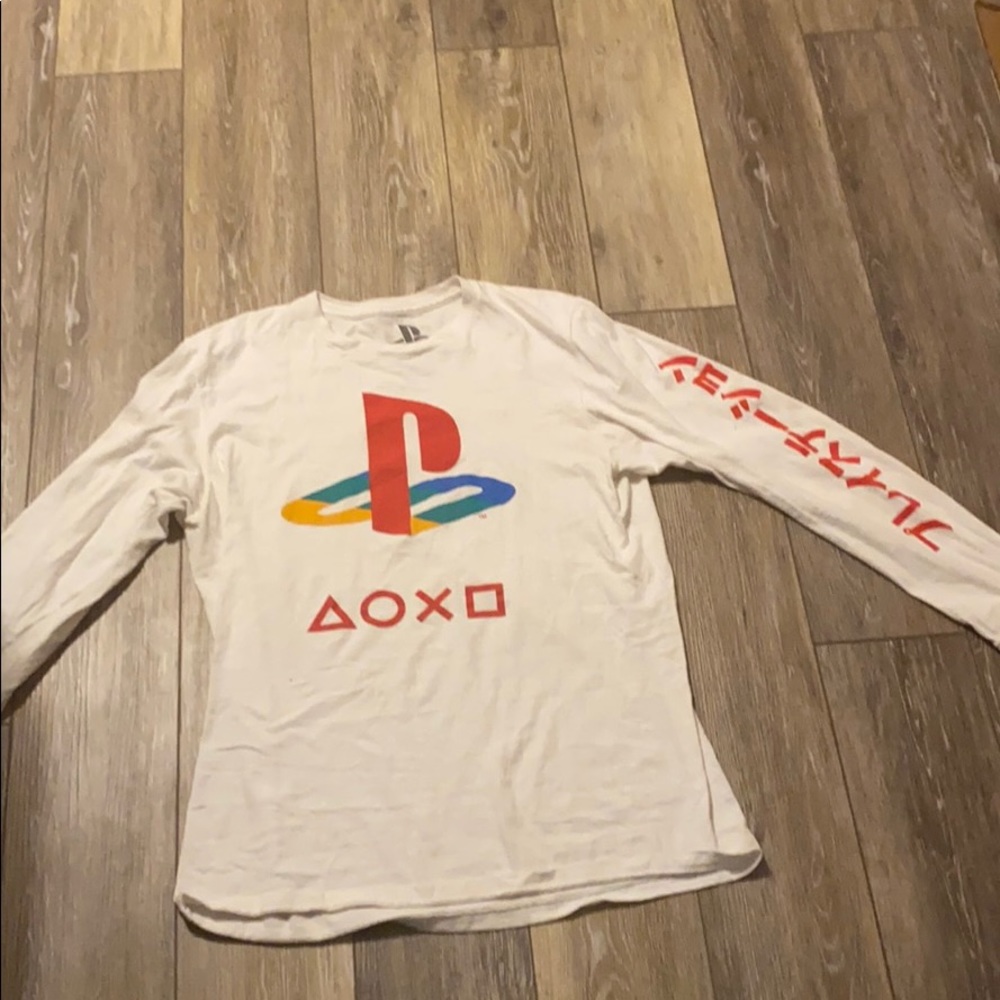 Ps4 long sleeve white shirt